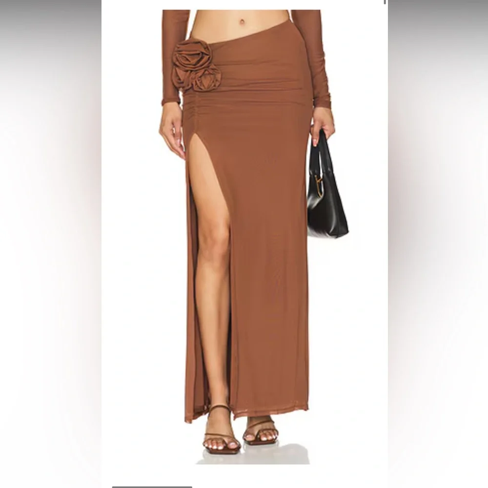 Elegant Brown Women's Skirt + Top Set | AFRM